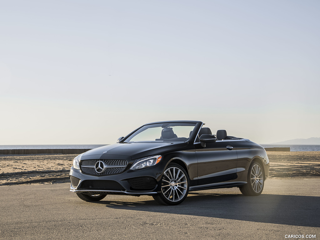 2017 Mercedes-Benz C300 Cabrio (US-Spec) - Front Three-Quarter