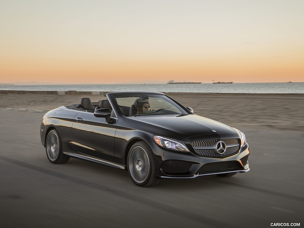 2017 Mercedes-Benz C300 Cabrio (US-Spec) - Front Three-Quarter