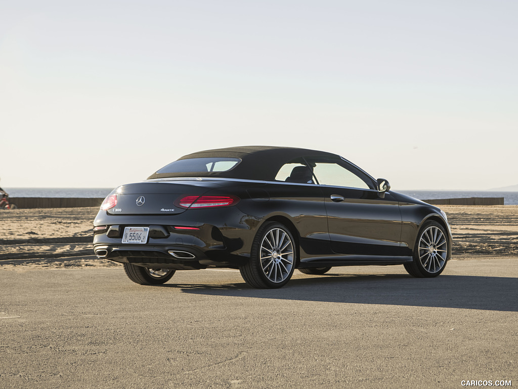 2017 Mercedes-Benz C300 Cabrio (US-Spec) - Rear Three-Quarter