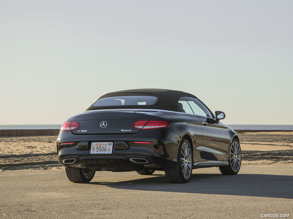 2017 Mercedes-Benz C300 Cabrio (US-Spec) - Rear Three-Quarter