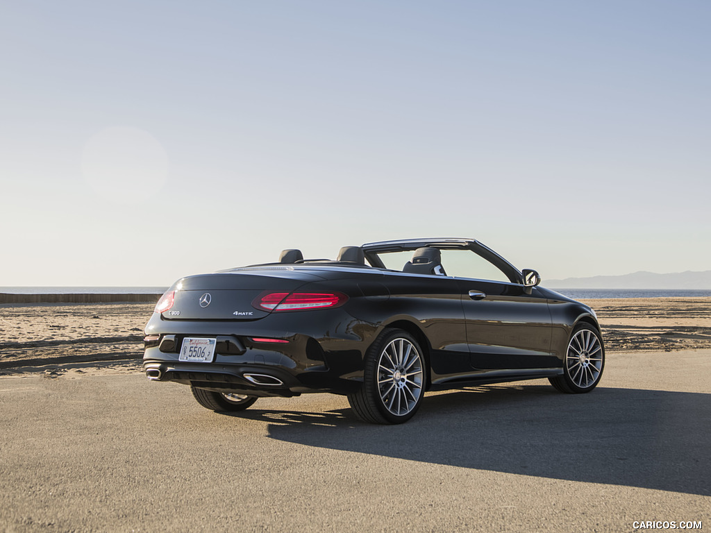 2017 Mercedes-Benz C300 Cabrio (US-Spec) - Rear Three-Quarter