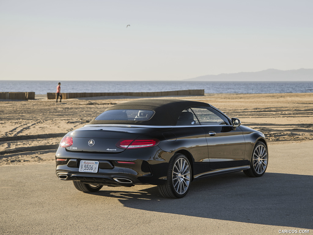 2017 Mercedes-Benz C300 Cabrio (US-Spec) - Rear Three-Quarter