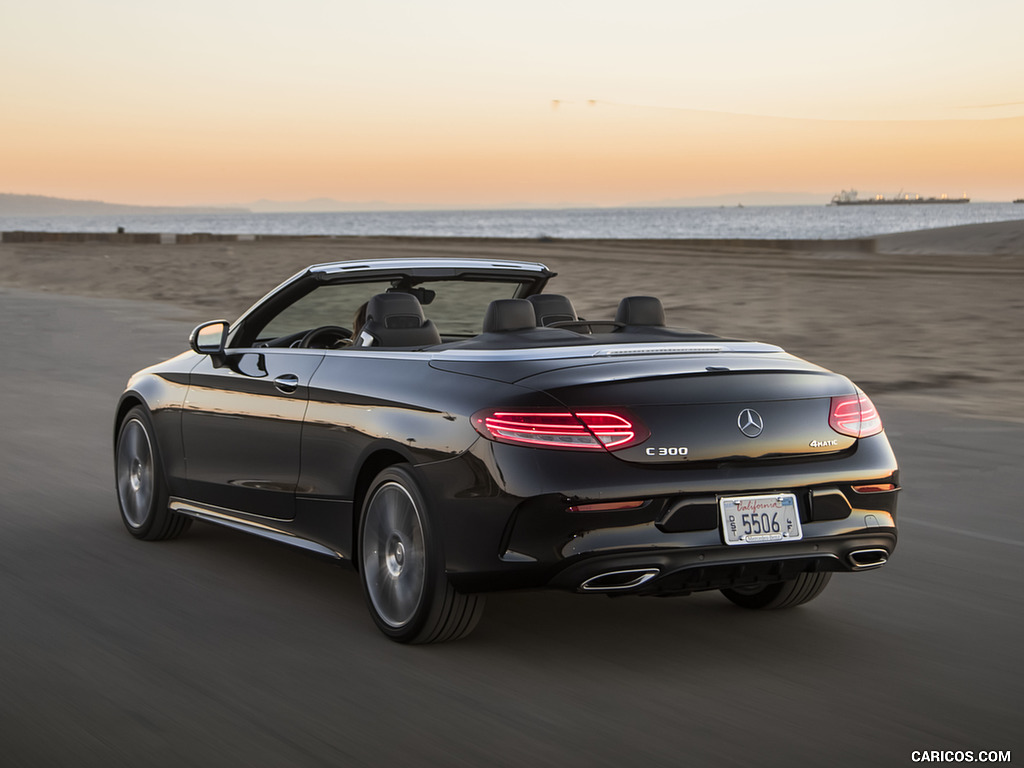 2017 Mercedes-Benz C300 Cabrio (US-Spec) - Rear Three-Quarter