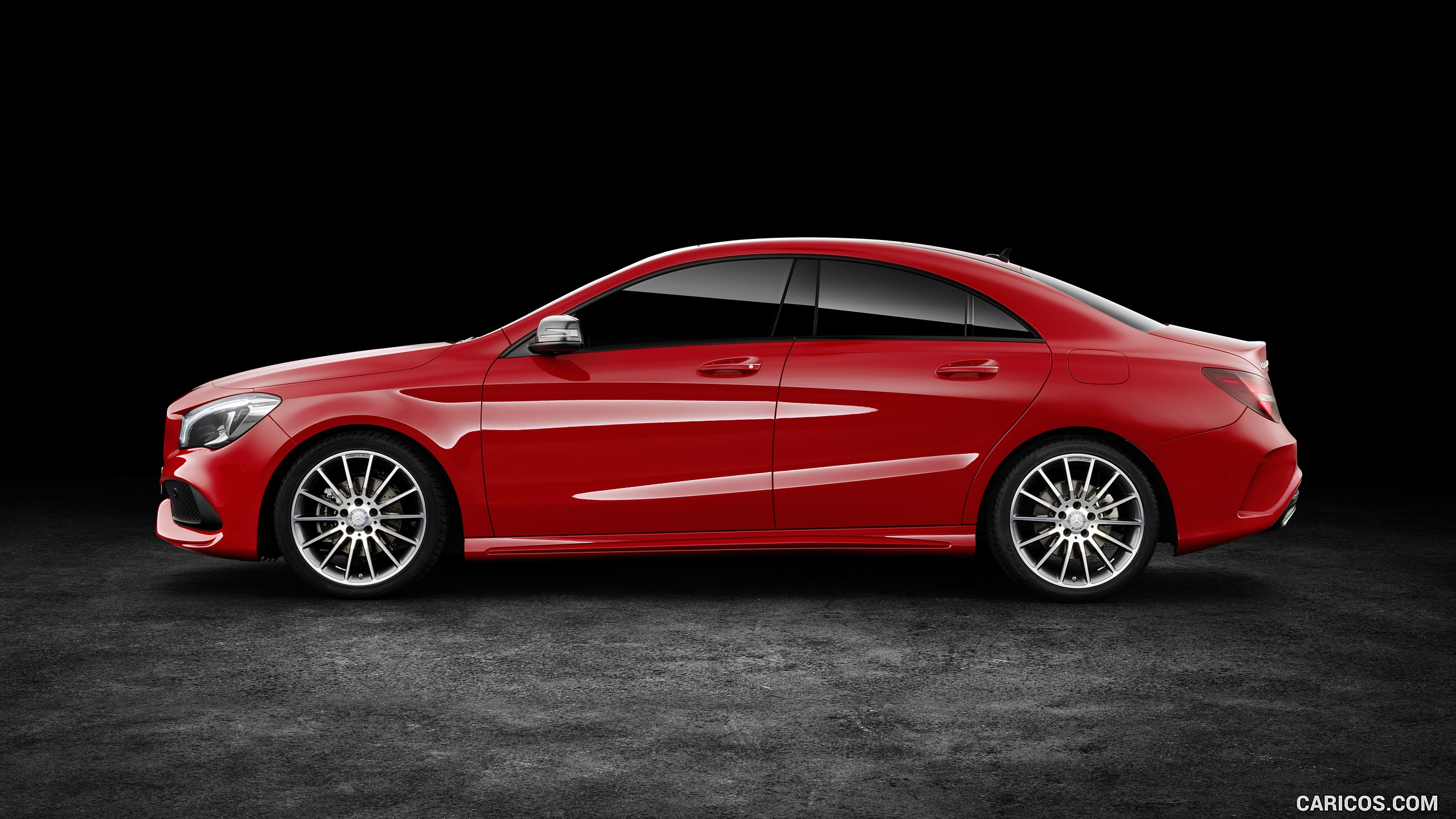 2017 Mercedes-Benz CLA 200 d 4MATIC Coupé (Chassis: C117, Color: Jupiter Red) - Side, #3 of 7