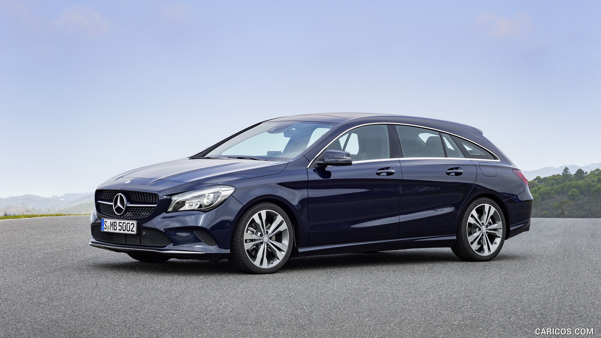 2017 Mercedes-Benz CLA 250 4MATIC Shooting Brake (Chassis: X117, Color: Canvasite blue) - Front, #16 of 19