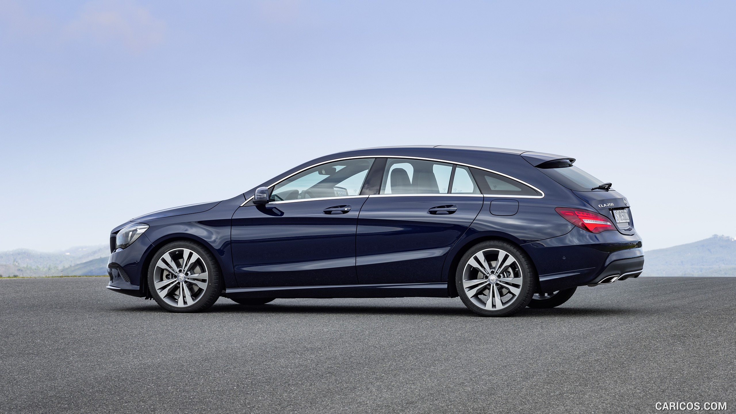 2017 Mercedes-Benz CLA 250 4MATIC Shooting Brake (Chassis: X117, Color: Canvasite blue) - Side, #15 of 19