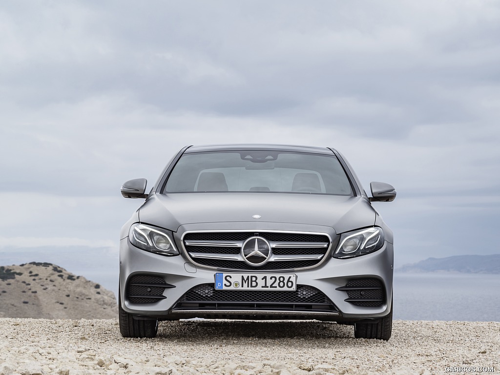 2017 Mercedes-Benz E-Class E 400 4MATIC AMG Line (Color: Selenit Grey Magno) - Front