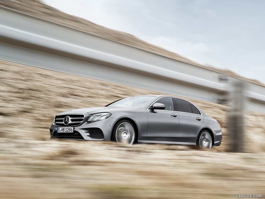 2017 Mercedes-Benz E-Class E 400 4MATIC AMG Line (Color: Selenit Grey Magno) - Front