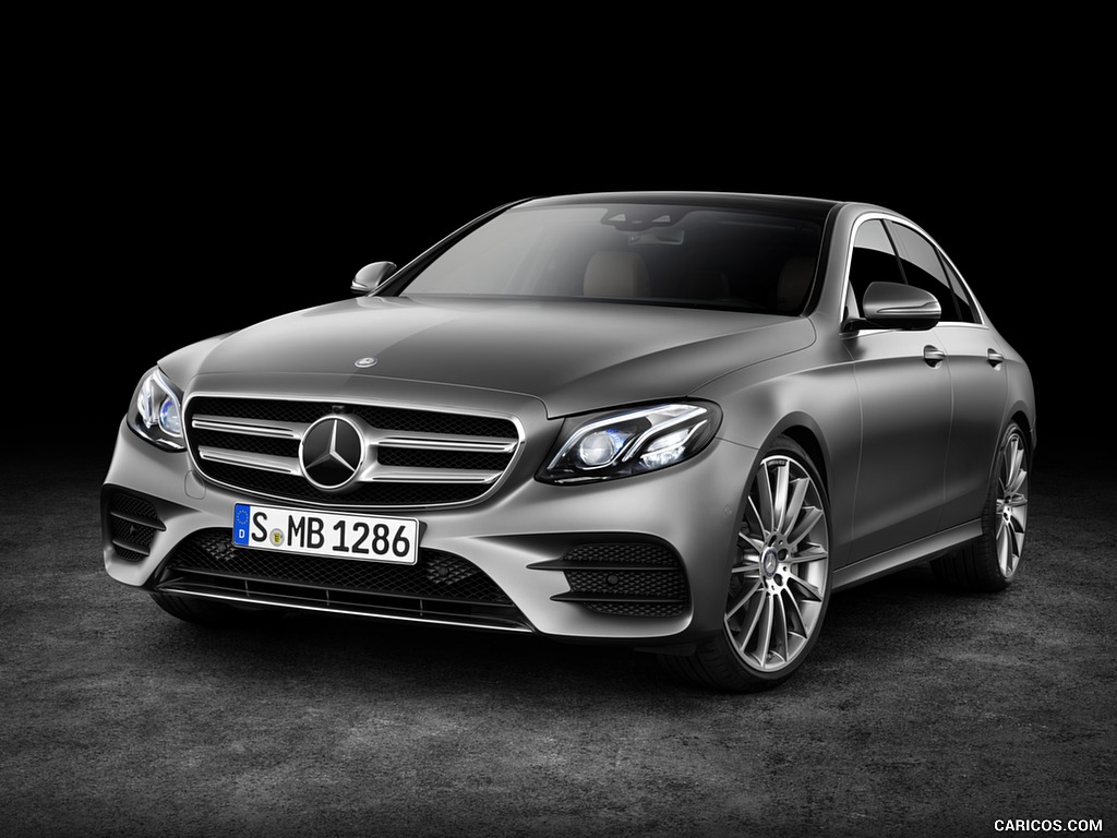 2017 Mercedes-Benz E-Class E 400 4MATIC AMG Line (Color: Selenit Grey Magno) - Front