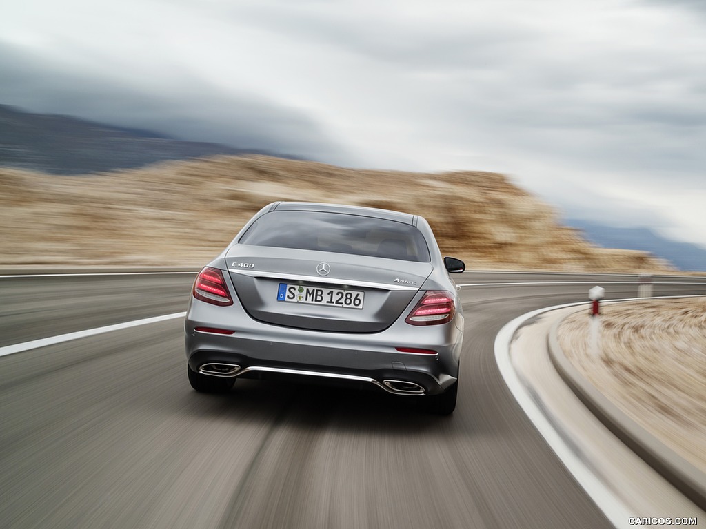 2017 Mercedes-Benz E-Class E 400 4MATIC AMG Line (Color: Selenit Grey Magno) - Rear