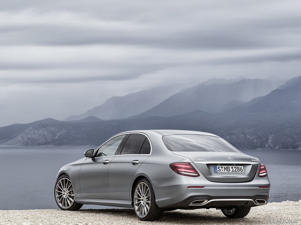 2017 Mercedes-Benz E-Class E 400 4MATIC AMG Line (Color: Selenit Grey Magno) - Rear