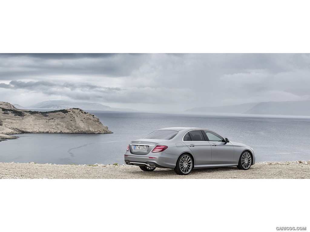 2017 Mercedes-Benz E-Class E 400 4MATIC AMG Line (Color: Selenit Grey Magno) - Rear