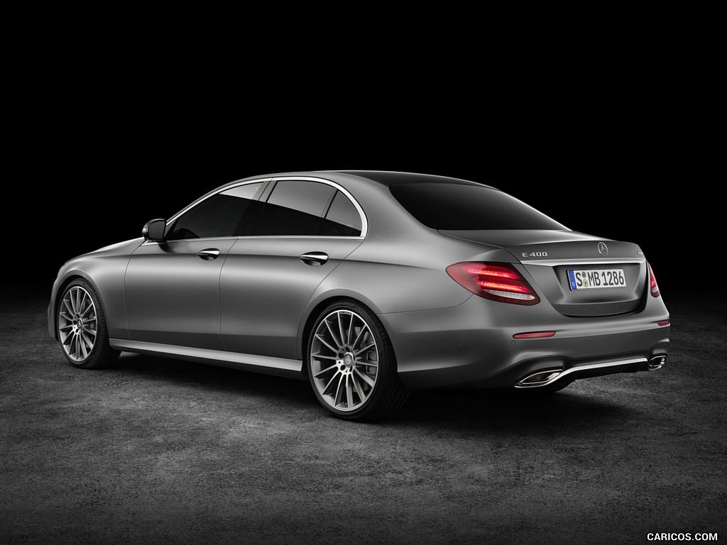 2017 Mercedes-Benz E-Class E 400 4MATIC AMG Line (Color: Selenit Grey Magno) - Rear