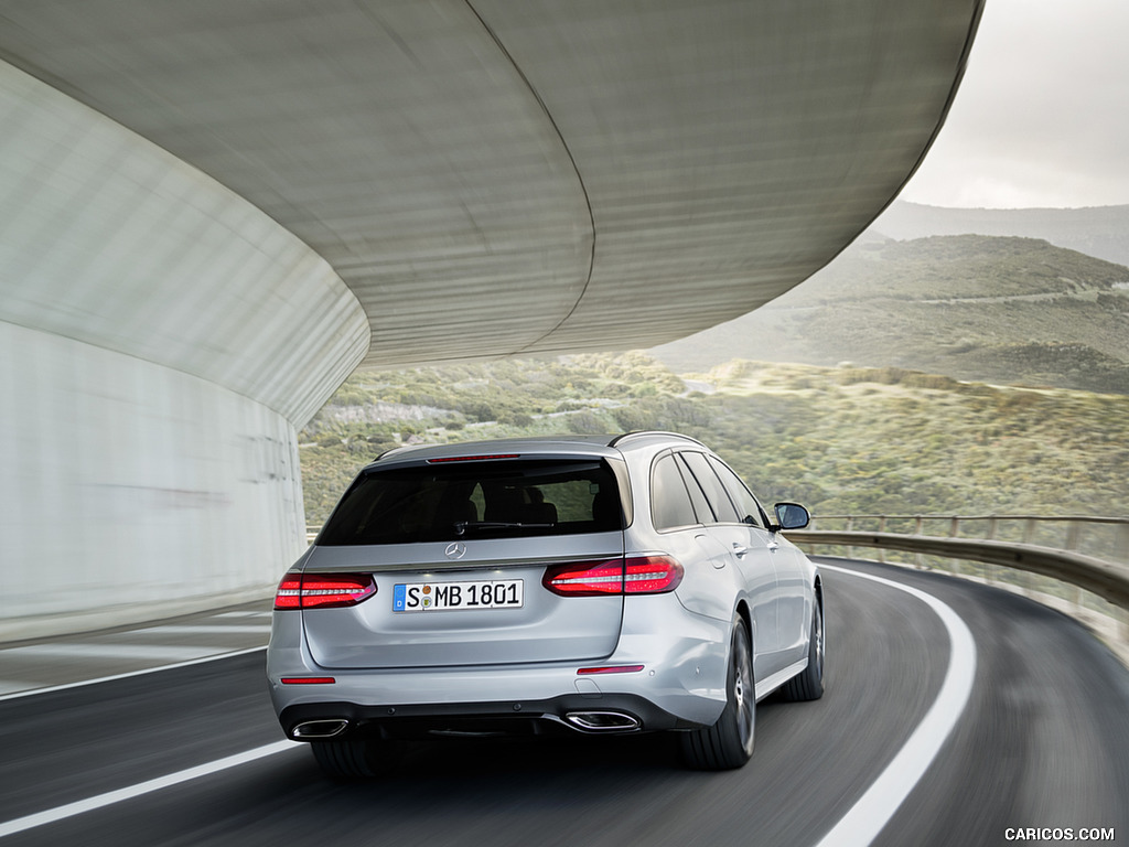 2017 Mercedes-Benz E-Class Estate E400 AMG Line (Color: Diamond Silver) - Rear