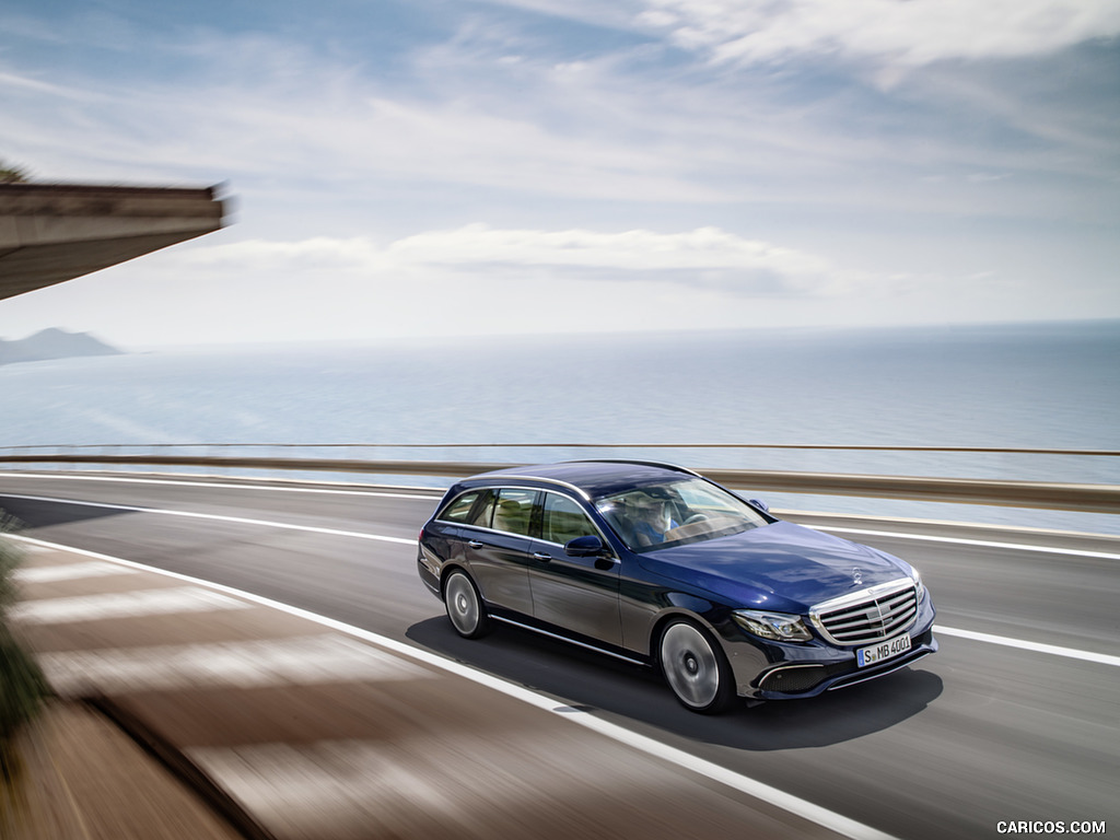 2017 Mercedes-Benz E-Class Estate Exclusive Line (Color: Cavansite Blue) - Front Three-Quarter