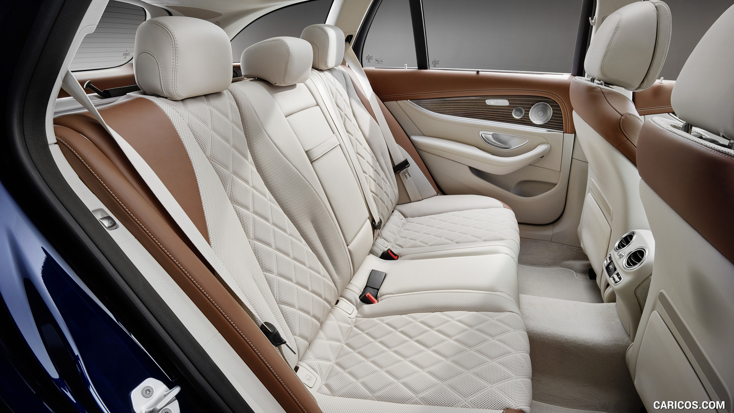 2017 Mercedes-Benz E-Class Estate Exclusive Line - Macchiato Beige / Saddle Brown - Interior, Rear Seats, #51 of 110