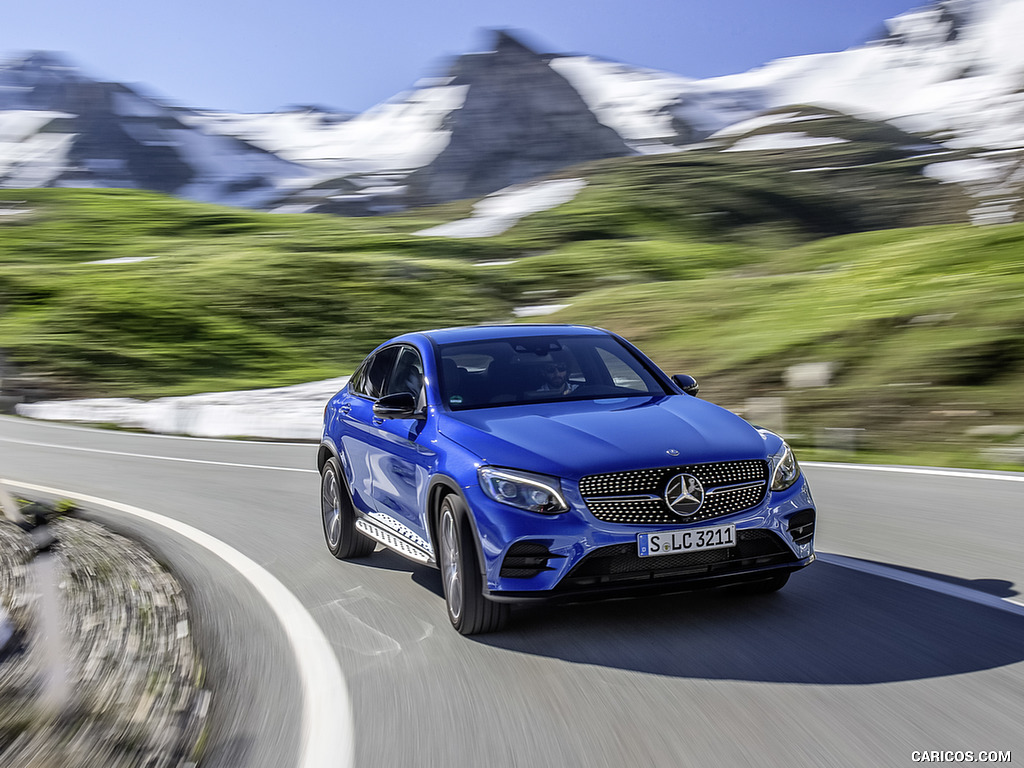 2017 Mercedes-Benz GLC 250 Coupe (Color: Brilliant Blue) - Front Three-Quarter