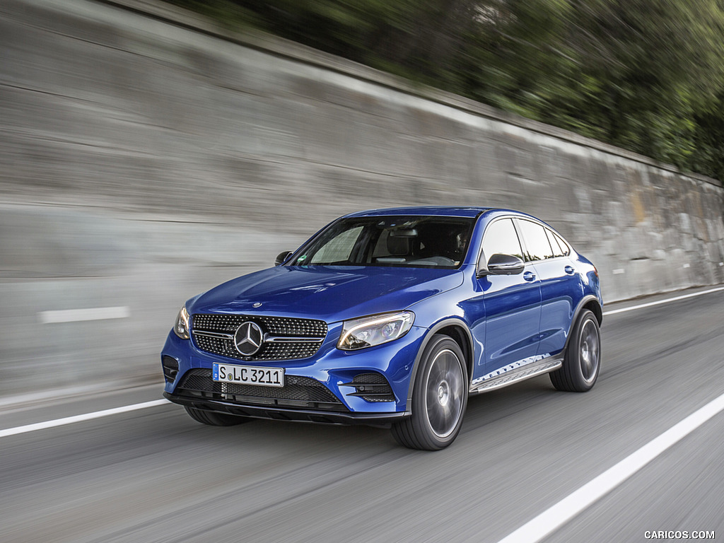 2017 Mercedes-Benz GLC 250 Coupe (Color: Brilliant Blue) - Front Three-Quarter