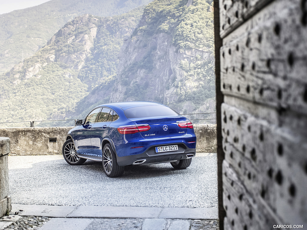 2017 Mercedes-Benz GLC 250 Coupe (Color: Brilliant Blue) - Rear Three-Quarter