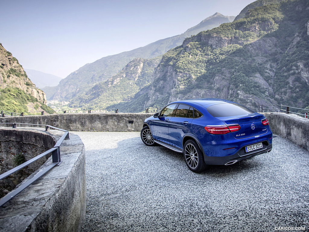 2017 Mercedes-Benz GLC 250 Coupe (Color: Brilliant Blue) - Rear Three-Quarter