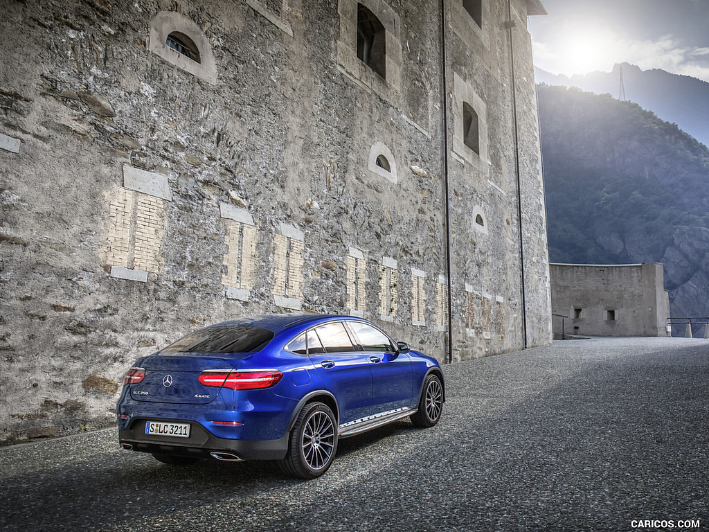 2017 Mercedes-Benz GLC 250 Coupe (Color: Brilliant Blue) - Rear Three-Quarter