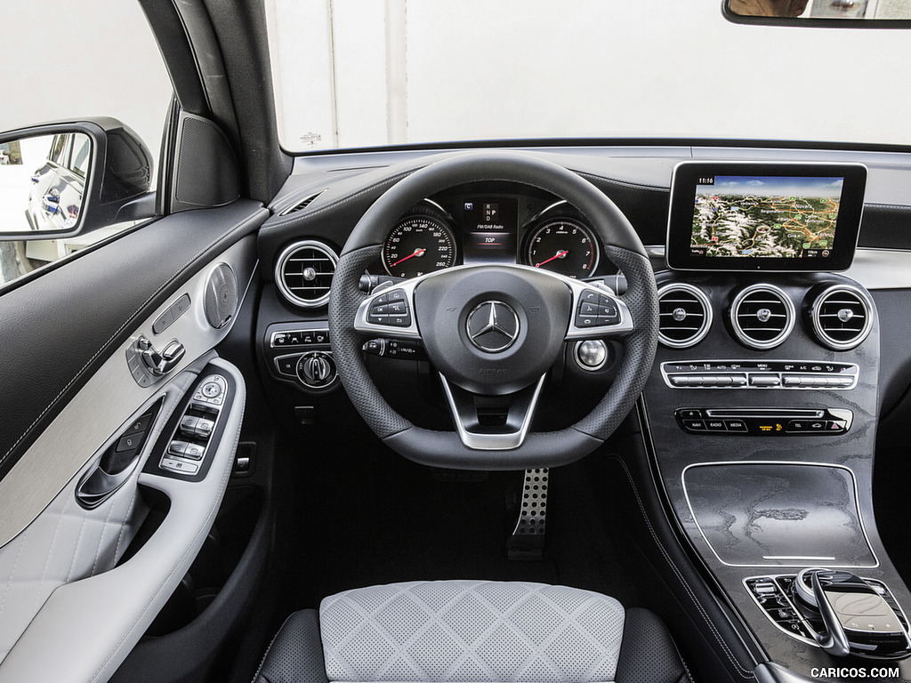 2017 Mercedes-Benz GLC 250 Coupe - Designo Nappa Leather / Platinum White Interior, Cockpit