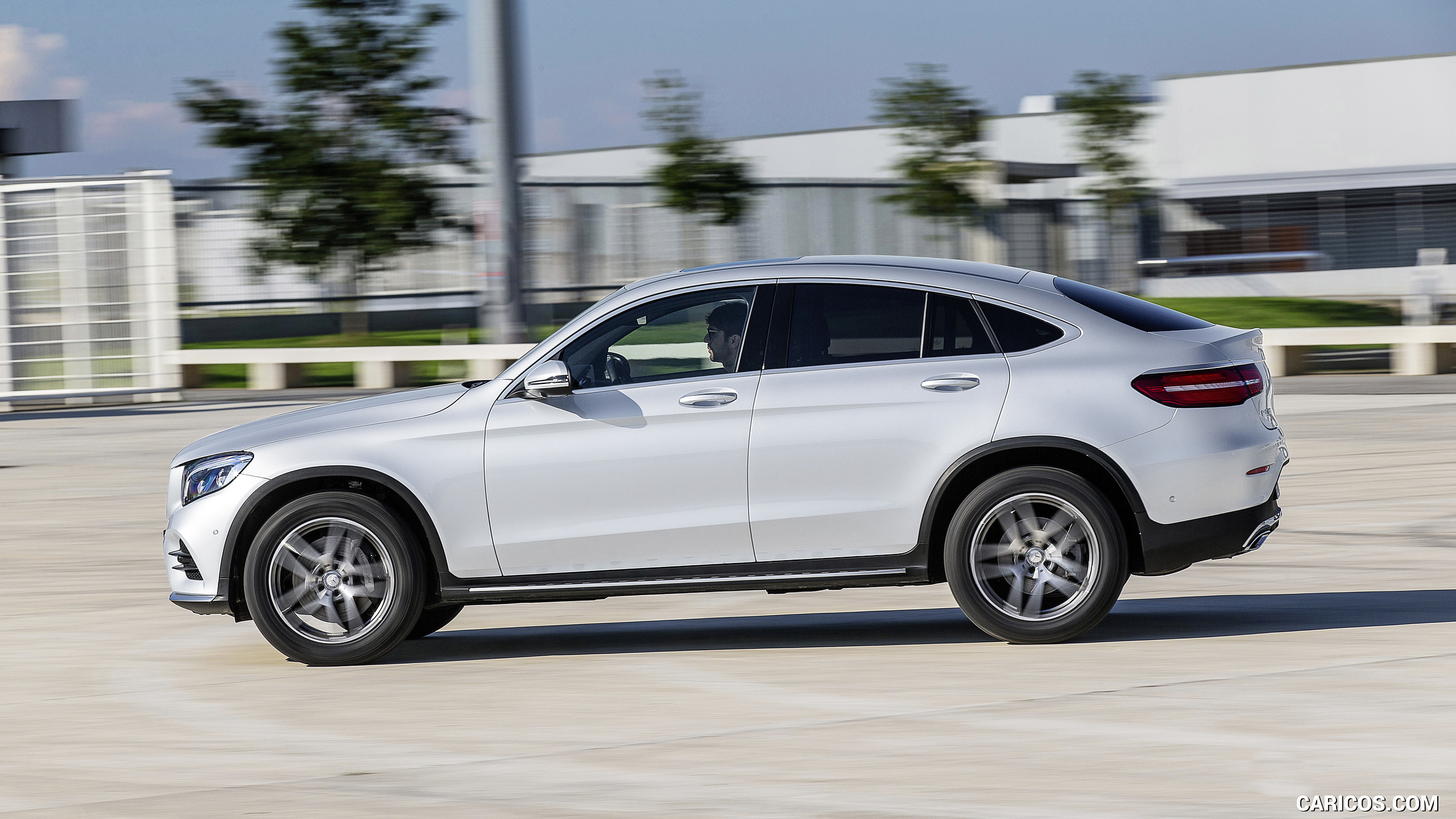 2017 Mercedes-Benz GLC 300 Coupe (Color: Diamond Silver) - Side, #93 of 144