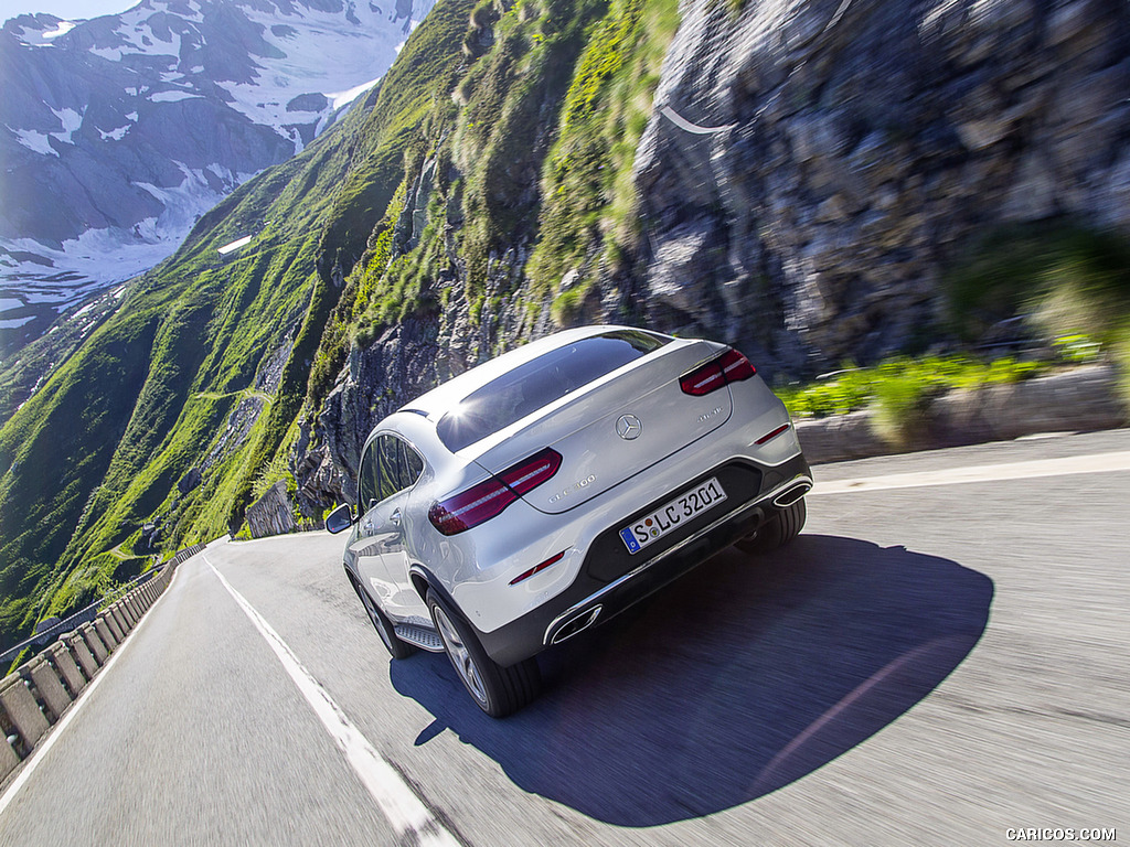 2017 Mercedes-Benz GLC 300 Coupe (Color: Diamond Silver) - Rear