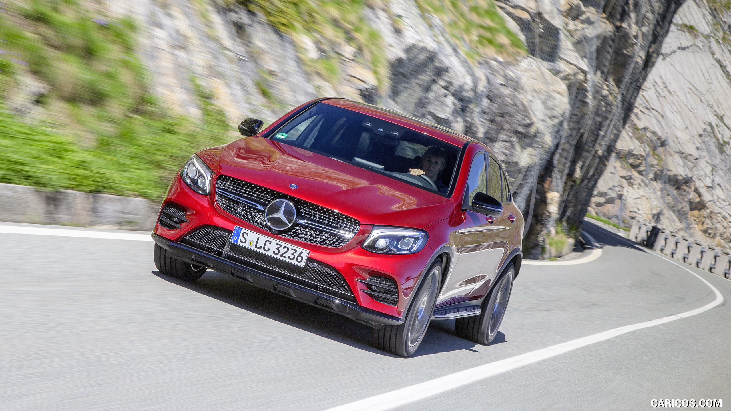2017 Mercedes-Benz GLC 350 d Coupe (Diesel; Color: Hyacinth Red) - Front, #62 of 144