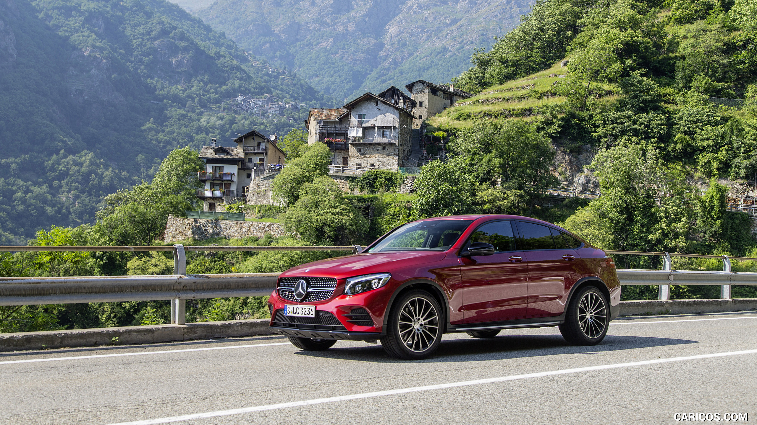 2017 Mercedes-Benz GLC 350 d Coupe (Diesel; Color: Hyacinth Red) - Front Three-Quarter, #74 of 144