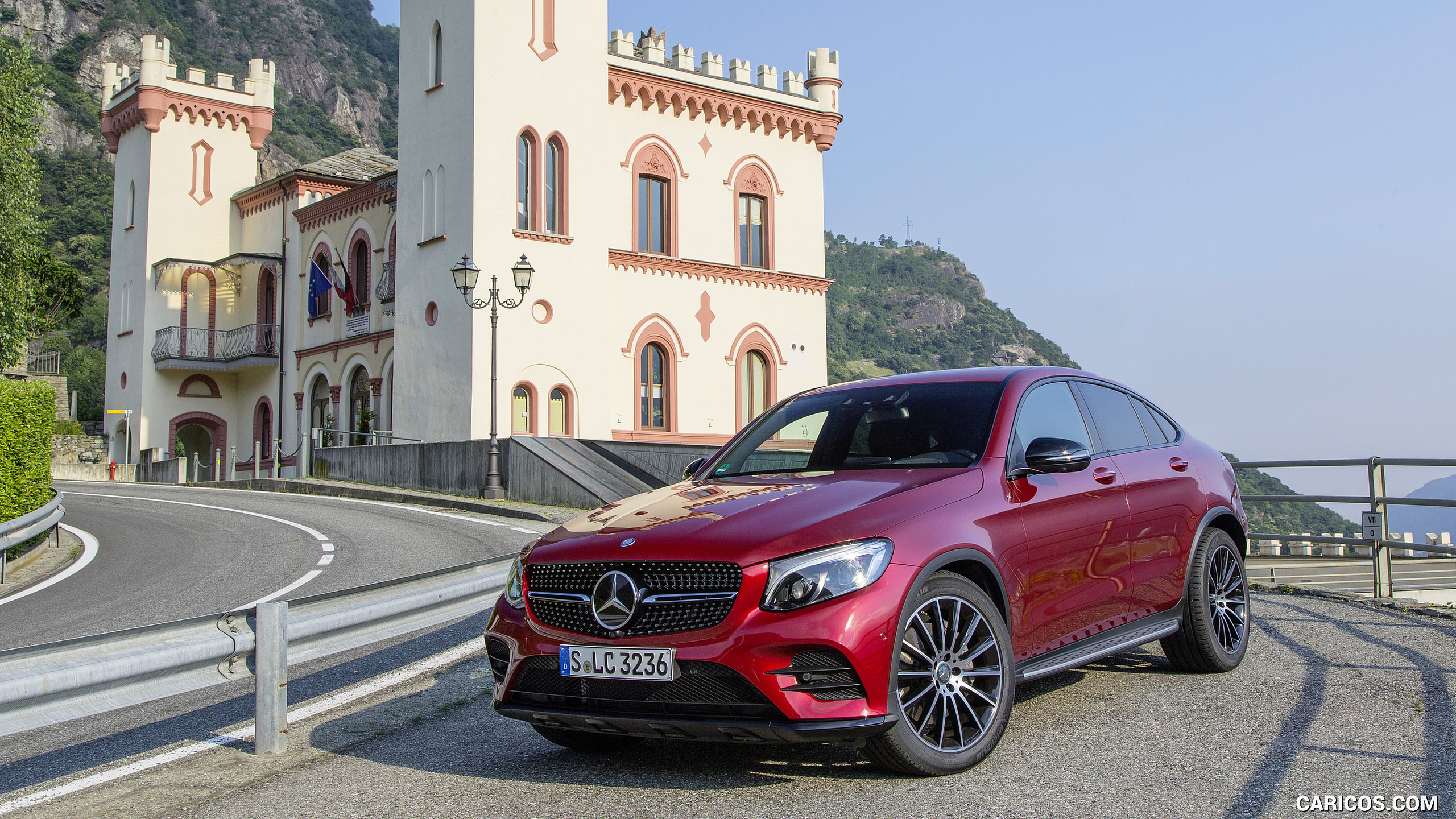 2017 Mercedes-Benz GLC 350 d Coupe (Diesel; Color: Hyacinth Red) - Front Three-Quarter, #78 of 144
