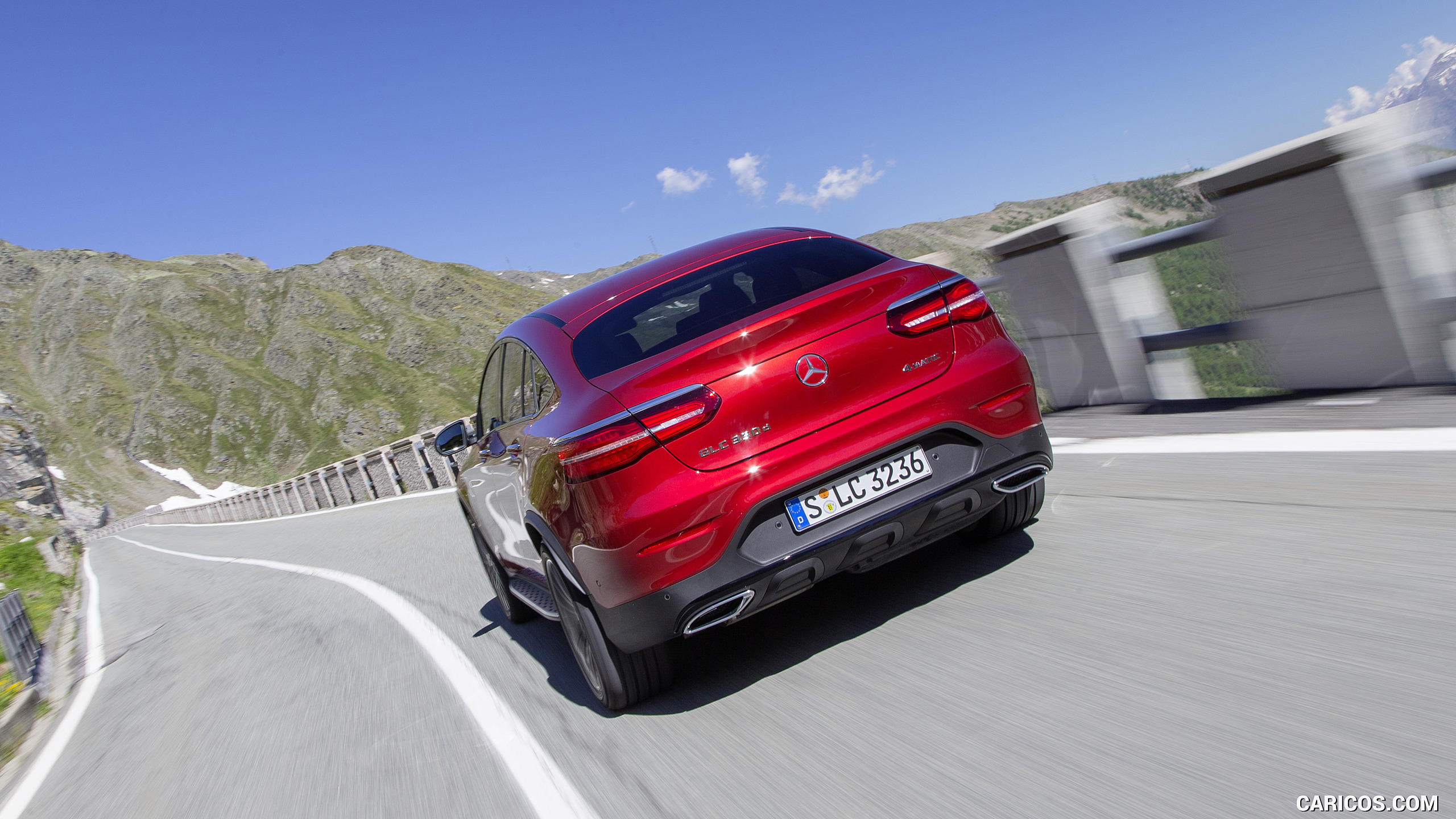 2017 Mercedes-Benz GLC 350 d Coupe (Diesel; Color: Hyacinth Red) - Rear, #66 of 144