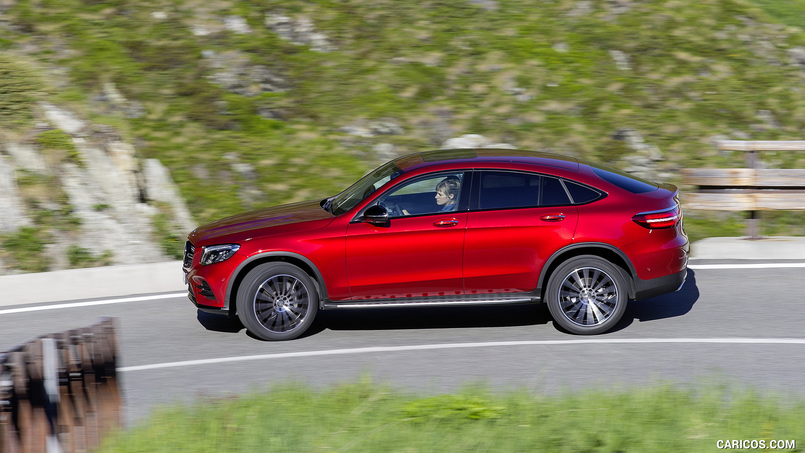 2017 Mercedes-Benz GLC 350 d Coupe (Diesel; Color: Hyacinth Red) - Side, #72 of 144