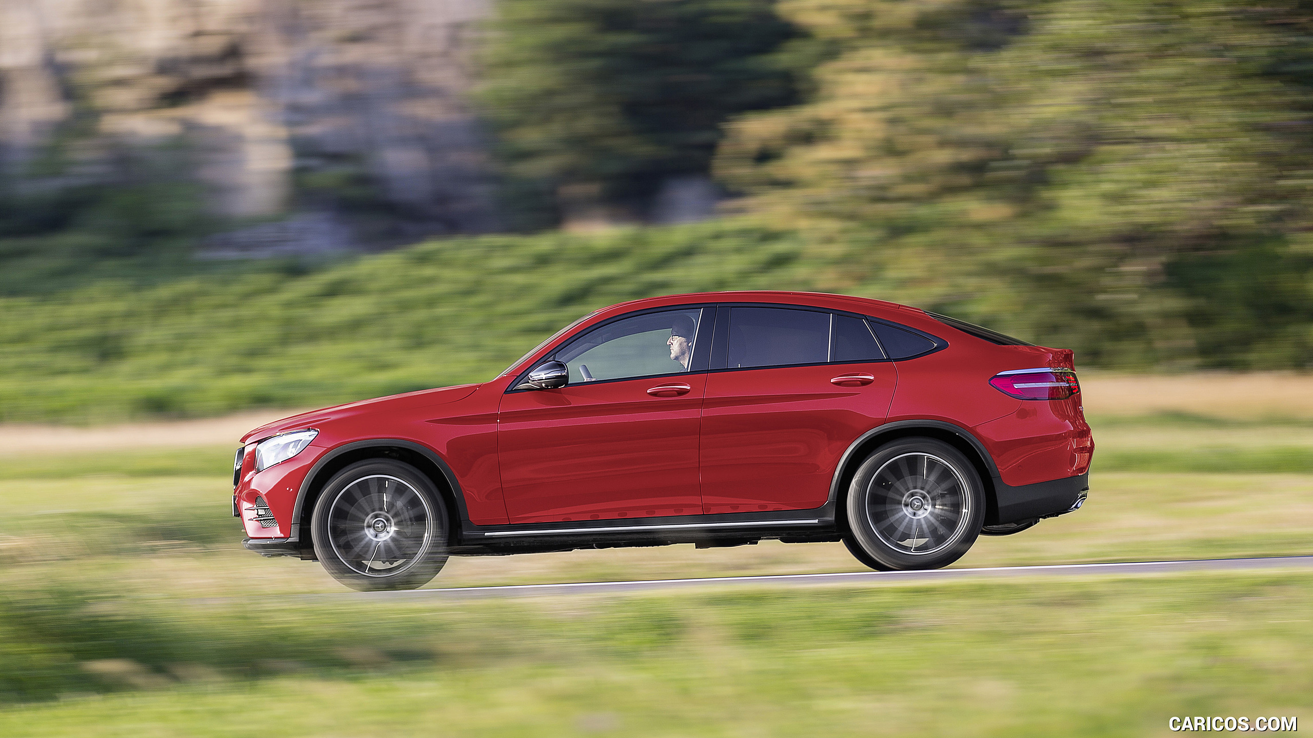 2017 Mercedes-Benz GLC 350 d Coupe (Diesel; Color: Hyacinth Red) - Side, #86 of 144