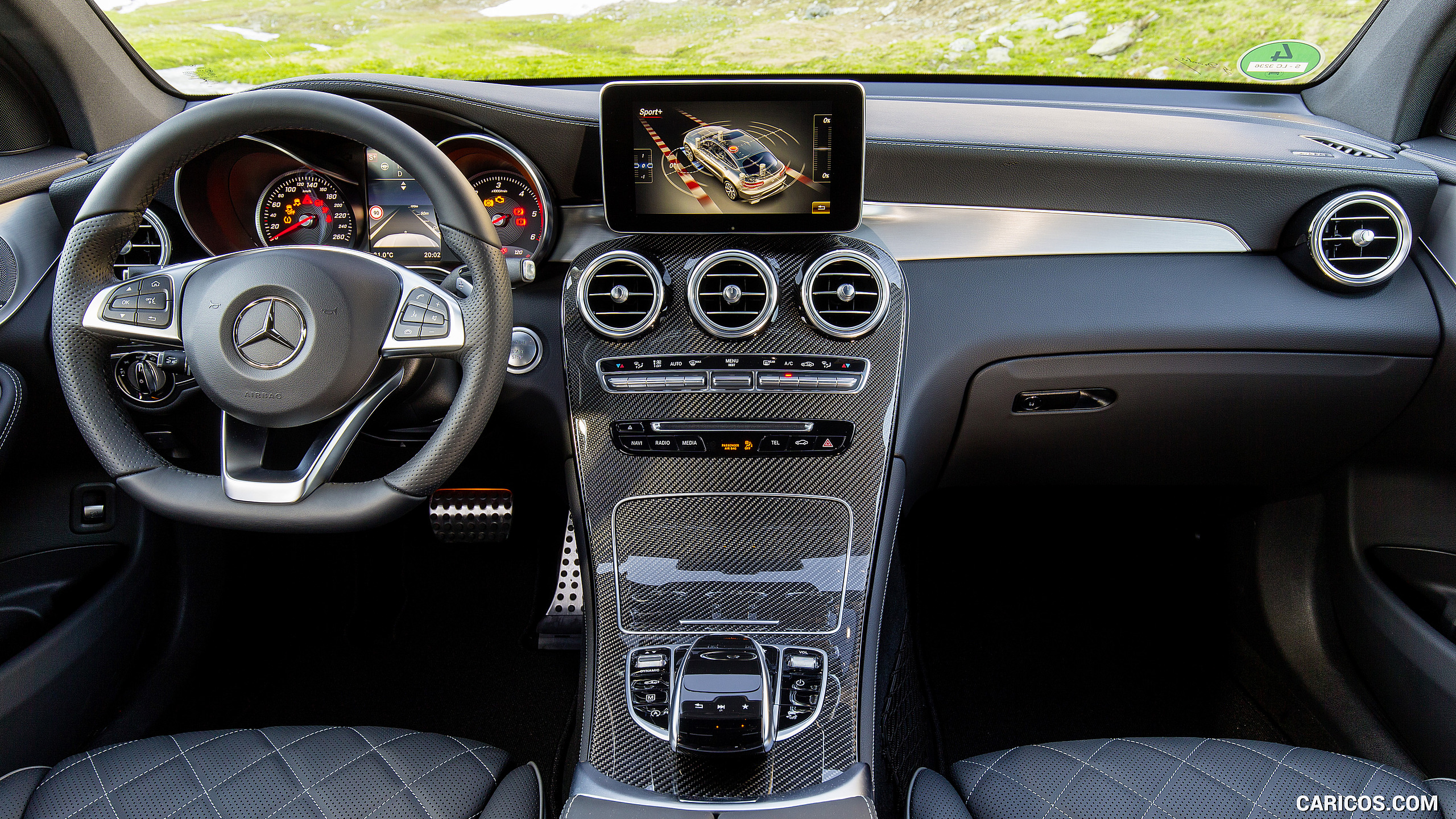 2017 Mercedes-Benz GLC 350 d Coupe - Designo Black Nappa Leather Interior, Cockpit, #82 of 144