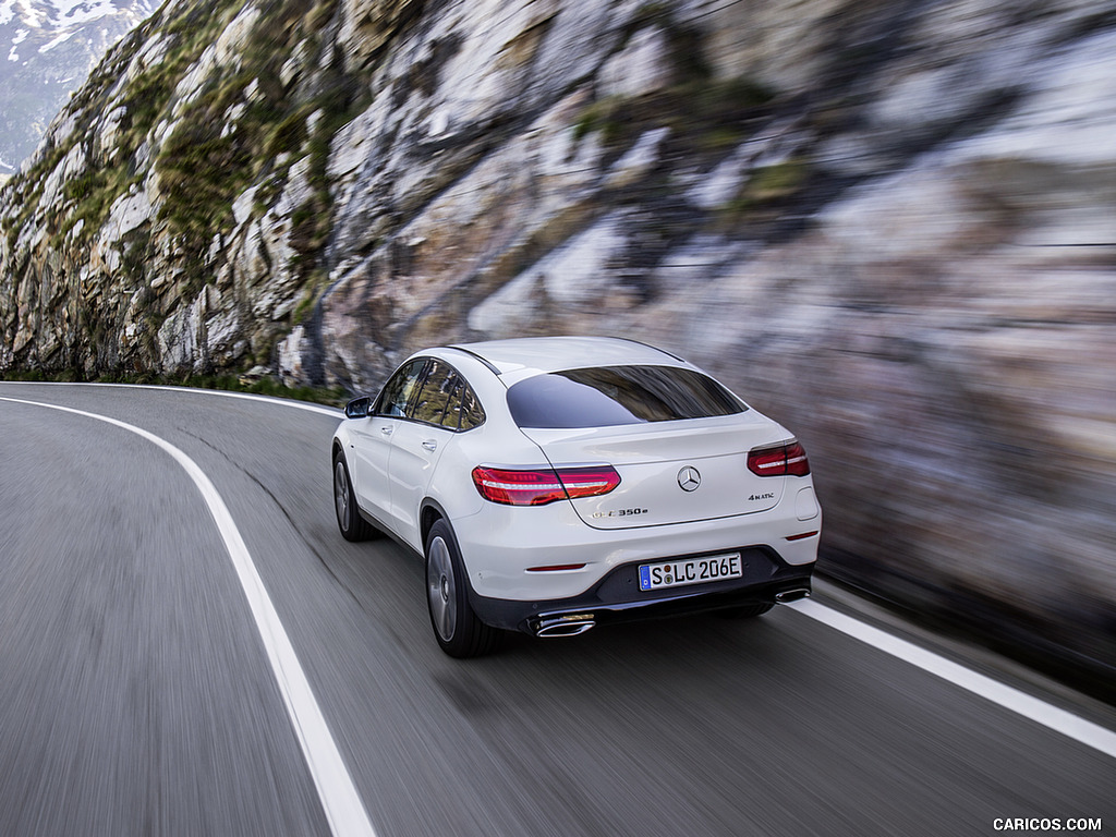 2017 Mercedes-Benz GLC 350 e Coupe Plug-in-Hybrid (Color: Diamond White) - Rear