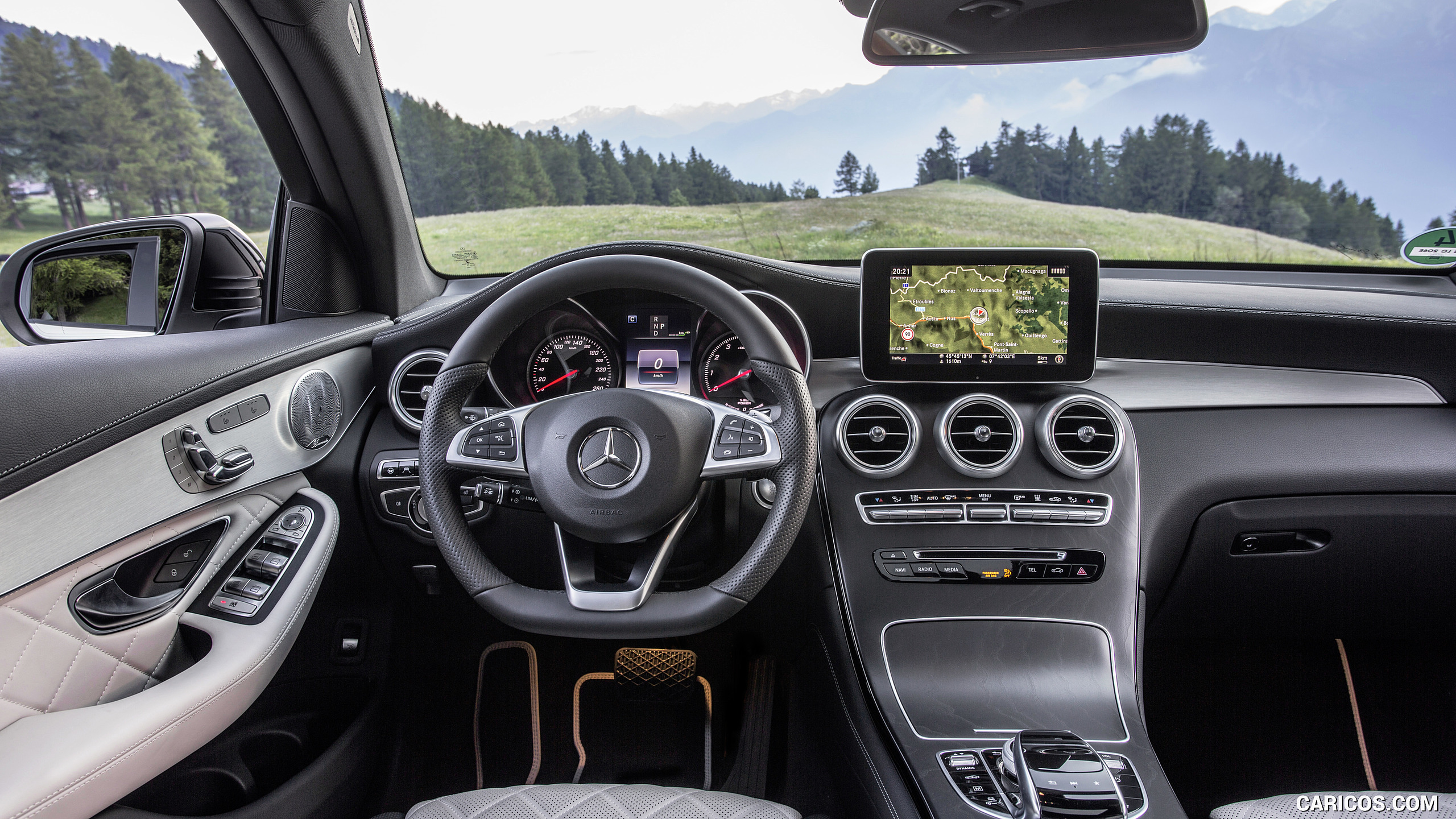 2017 Mercedes-Benz GLC 350 e Coupe Plug-in-Hybrid - Designo Nappa Leather / Platinum White Interior, Cockpit, #126 of 144