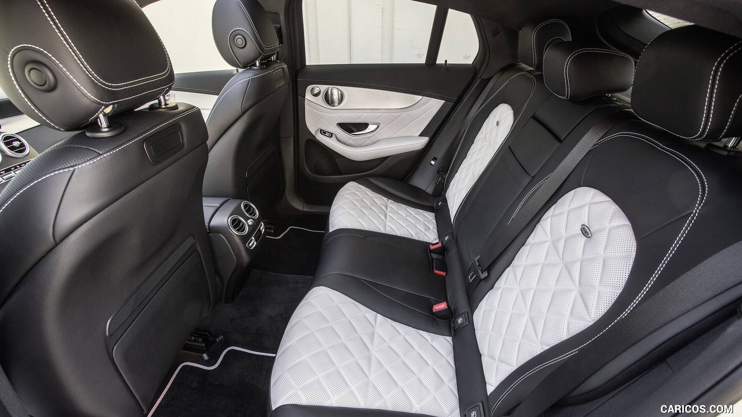 2017 Mercedes-Benz GLC 350 e Coupe Plug-in-Hybrid - Designo Nappa Leather / Platinum White Interior, Rear Seats, #127 of 144