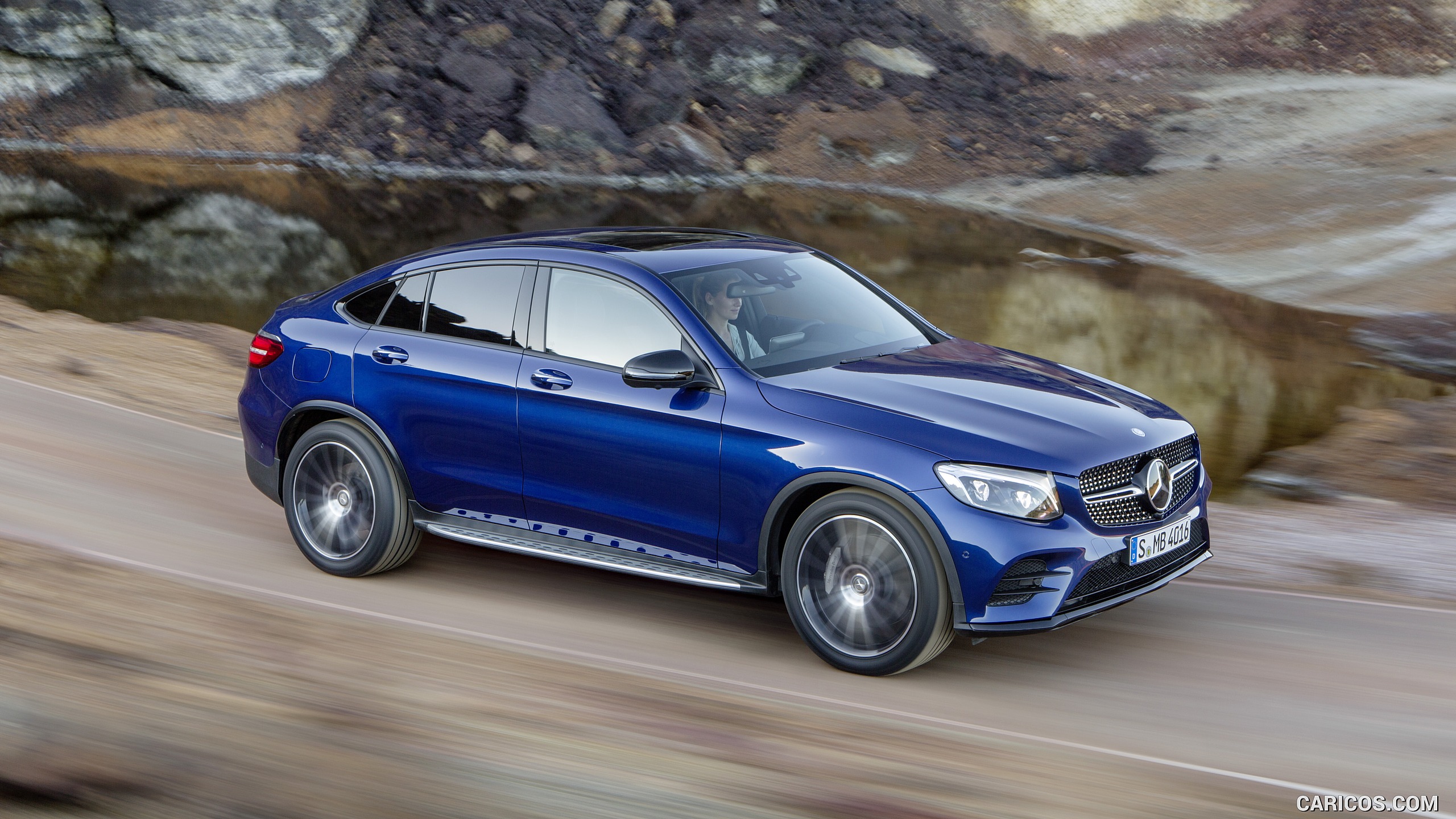 2017 Mercedes-Benz GLC Coupe (Color: Brilliant Blue) - Side | Caricos