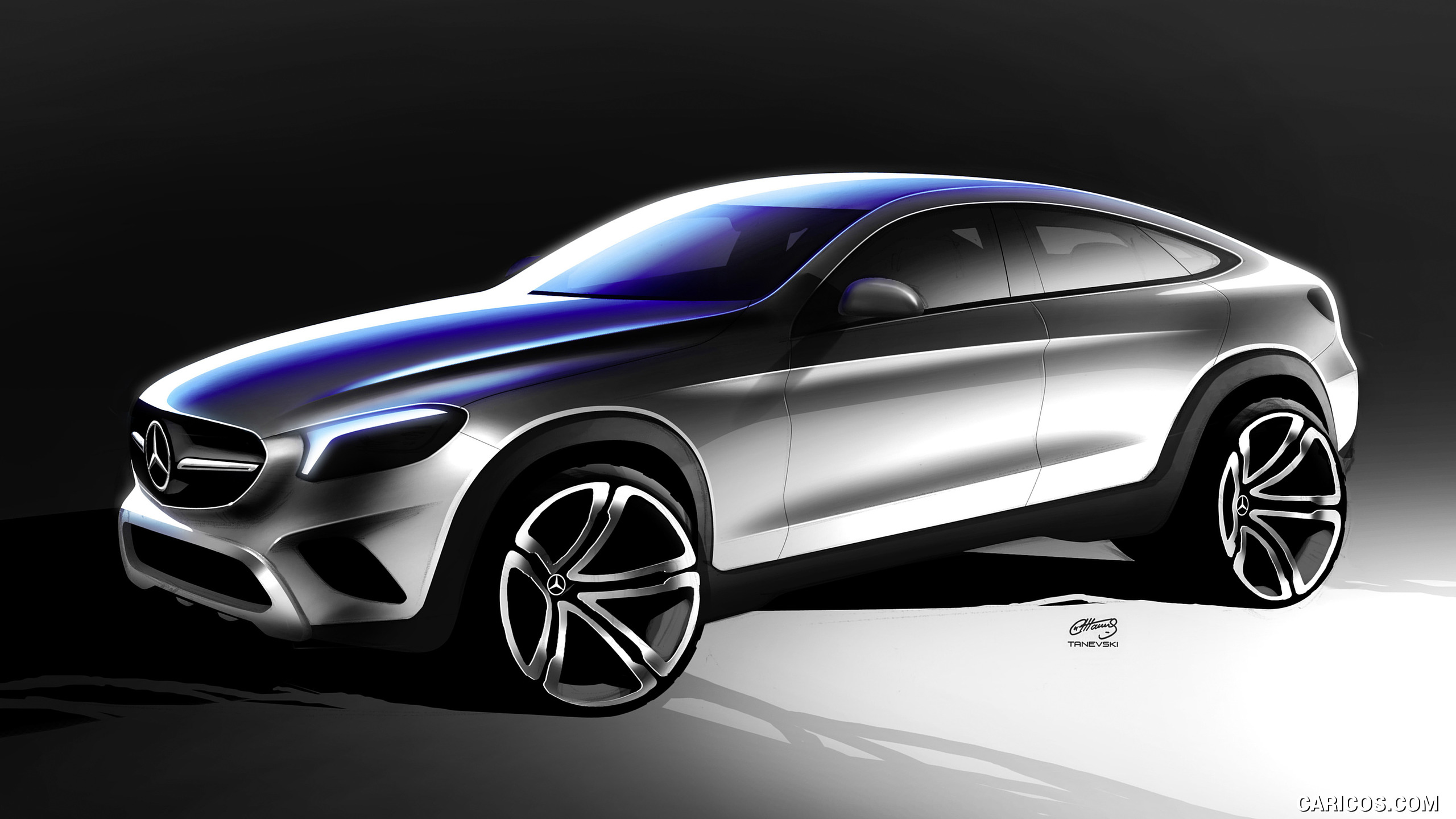 2017 Mercedes-Benz GLC Coupe - Design Sketch, #55 of 144