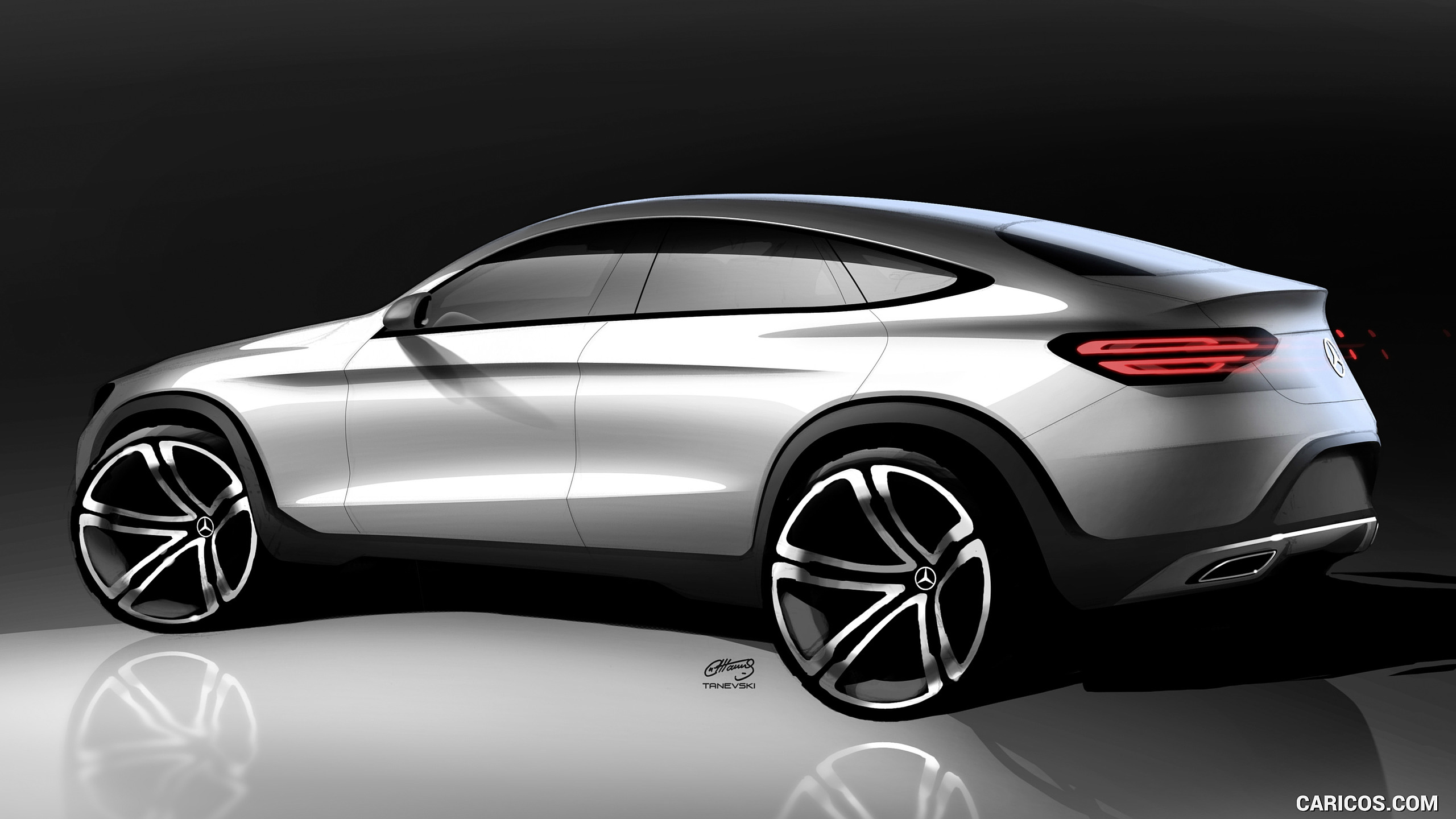2017 Mercedes-Benz GLC Coupe - Design Sketch, #56 of 144
