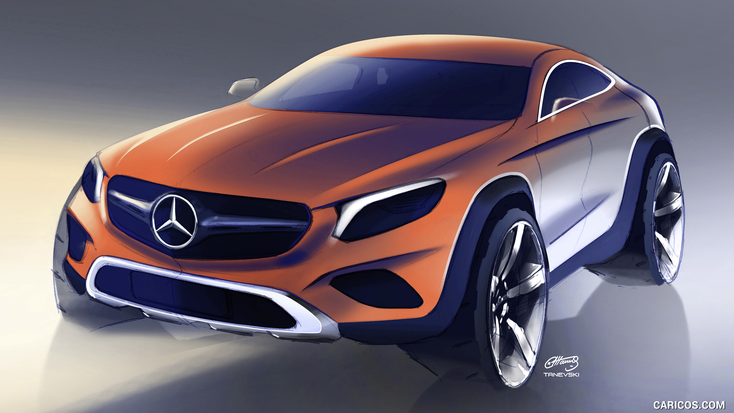 2017 Mercedes-Benz GLC Coupe - Design Sketch, #57 of 144