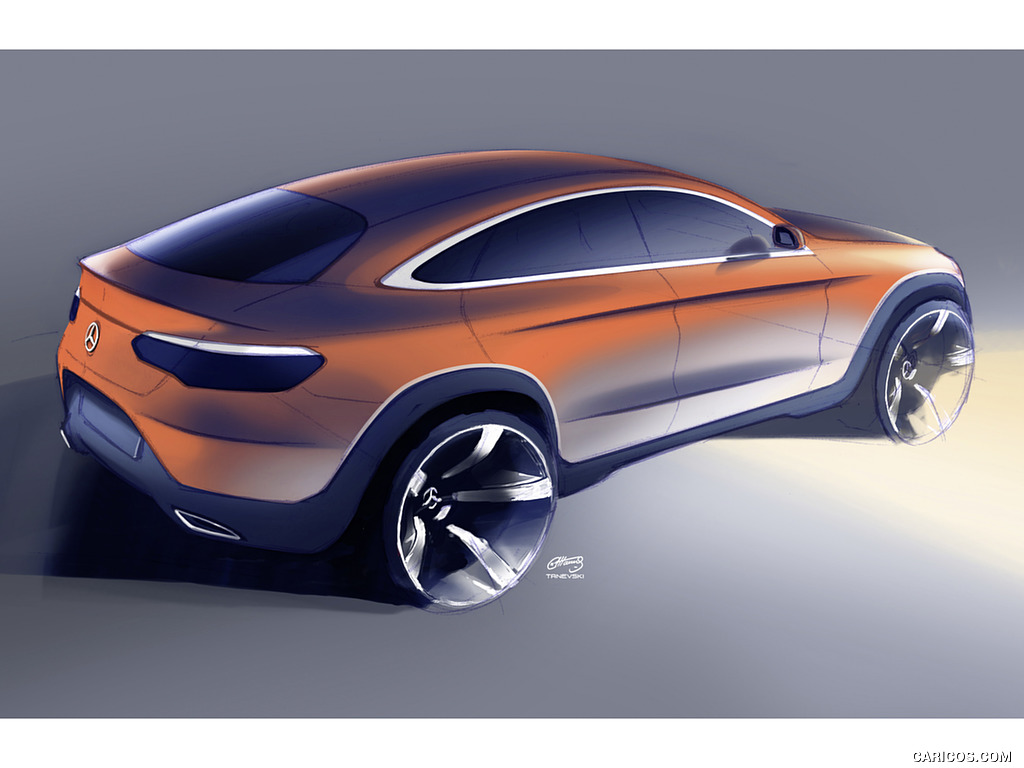 2017 Mercedes-Benz GLC Coupe - Design Sketch