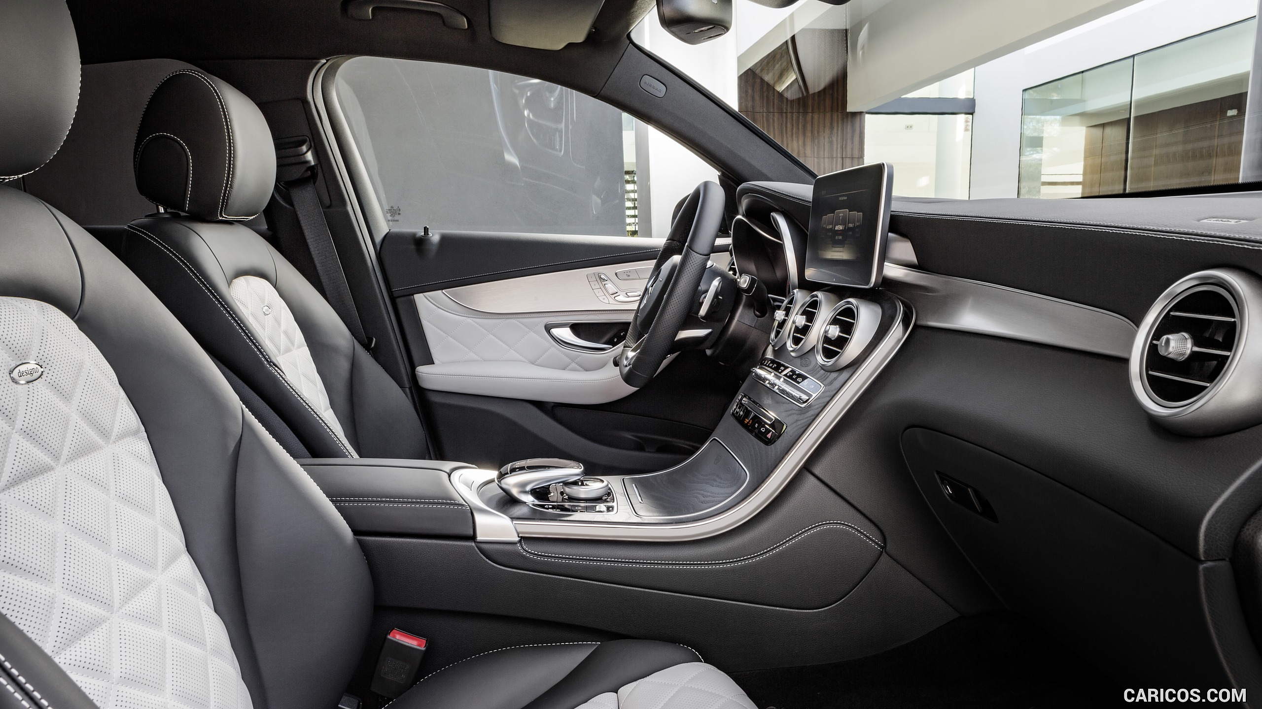 2017 Mercedes-Benz GLC Coupe - Designo Platinum White/Black Interior, Front Seats, #28 of 144