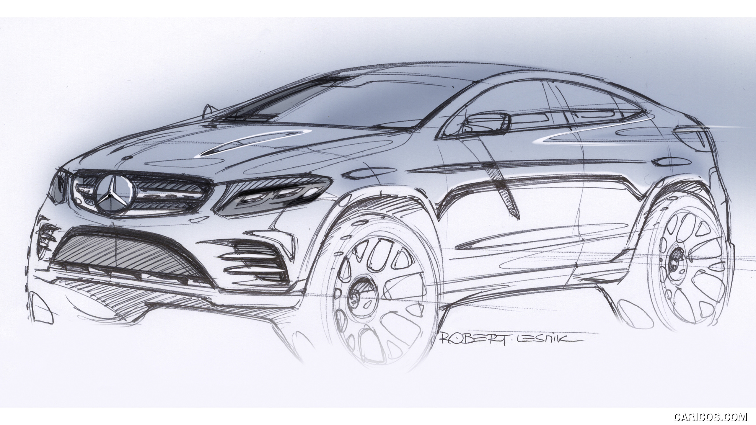 2017 Mercedes-Benz GLC Coupe AMG-Line - Design Sketch, #59 of 144