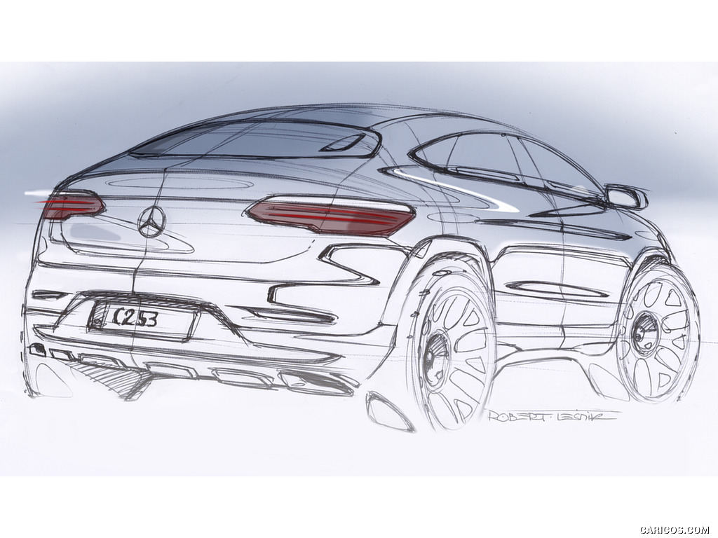 2017 Mercedes-Benz GLC Coupe AMG-Line - Design Sketch