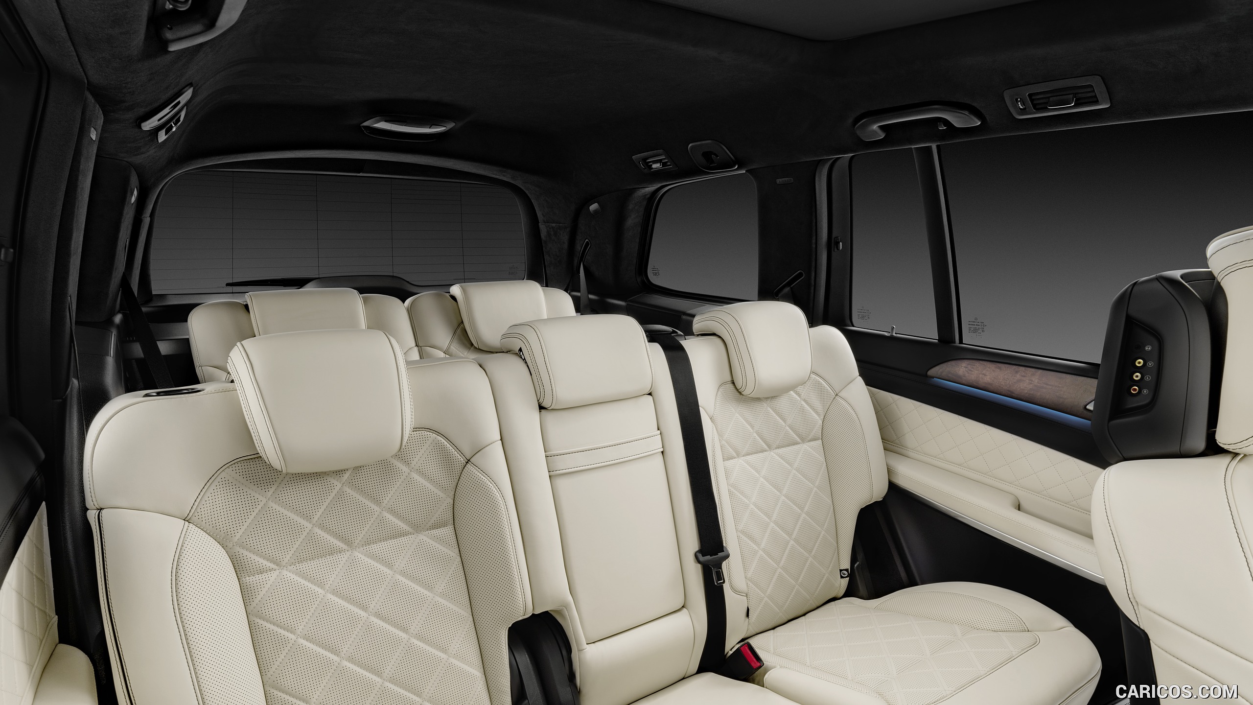 2017 Mercedes-Benz GLS 500 4MATIC - Nappa Leather Porcelain/Black Interior - Rear Seats, #35 of 255
