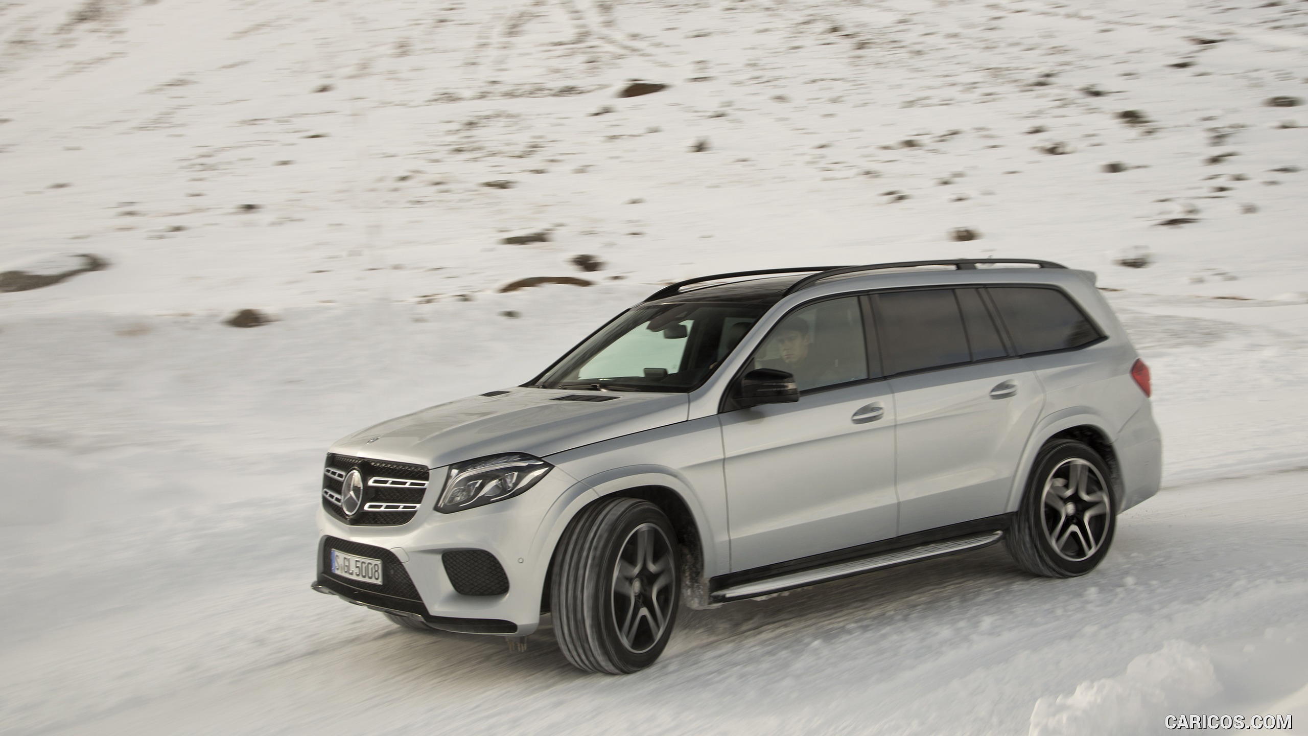 2017 Mercedes-Benz GLS 500 4MATIC AMG Line in Snow - Side, #135 of 255