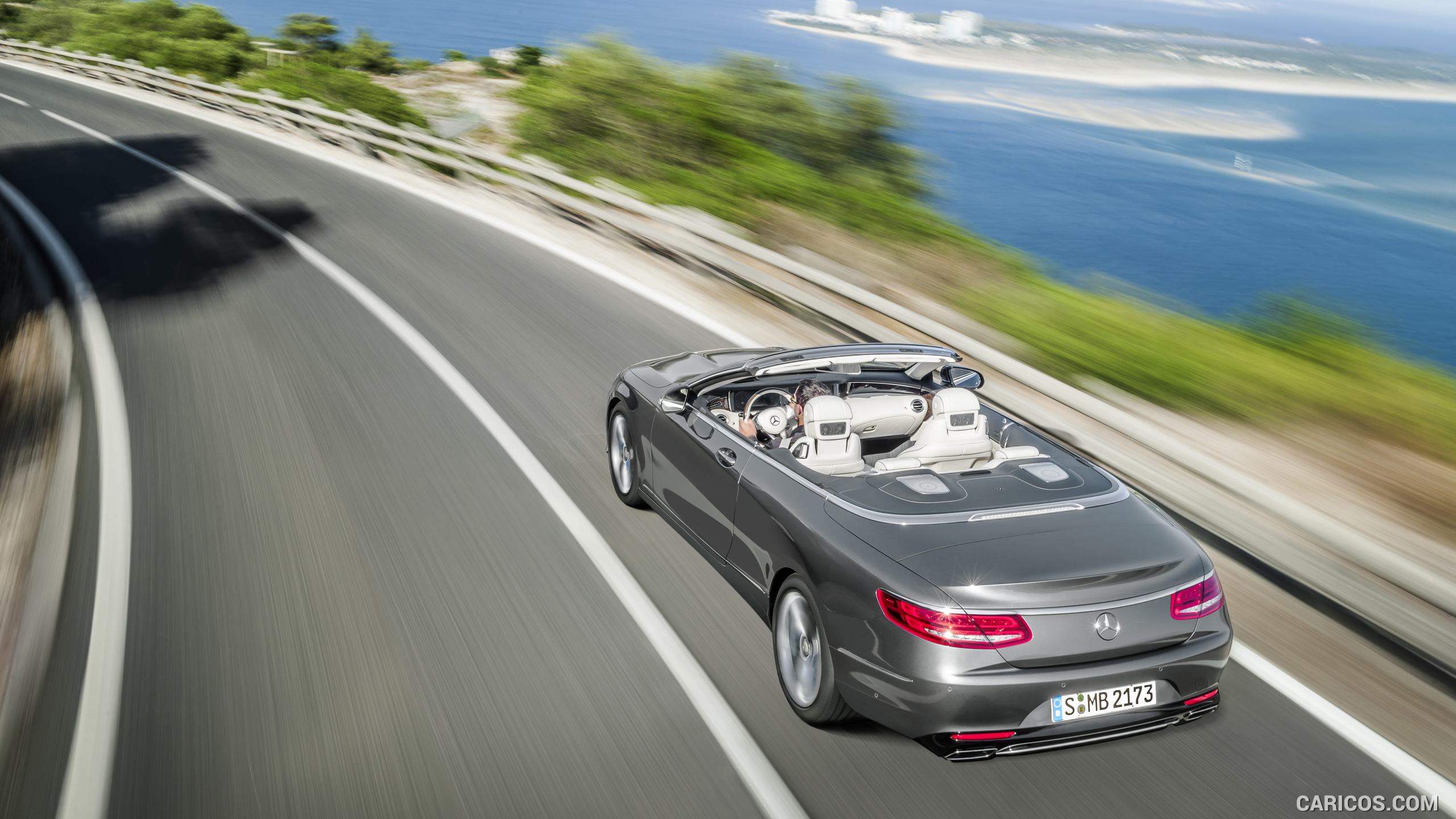 2017 Mercedes-Benz S-Class S500 Cabriolet (Selenit Grey) - Rear, #7 of 56