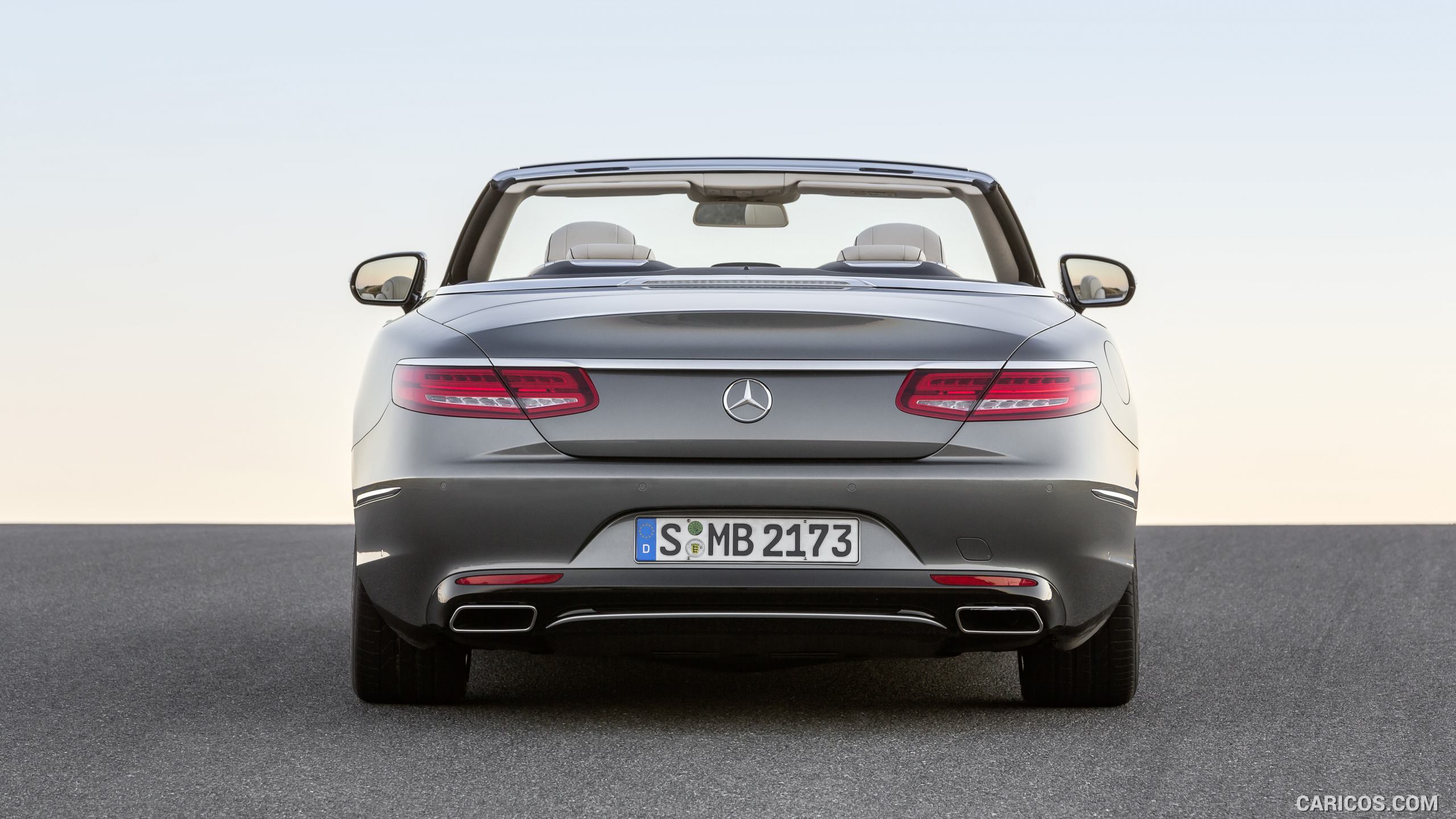 2017 Mercedes-Benz S-Class S500 Cabriolet (Selenit Grey) - Rear, #17 of 56